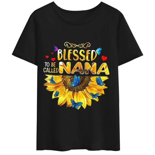 Mother'S Day Shirt Mother'S Day Gift Women Butterfly Sunflowertrending T-Shirt Awesome Mothers Day Shirt Gift For Women