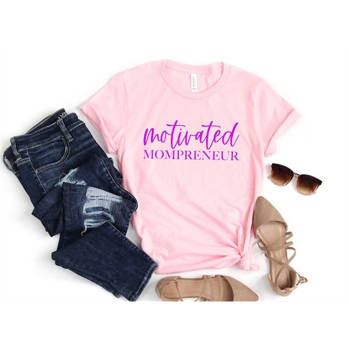Motivated Mompreneur T-Shirt, Mom Shirt, Mama Tee, Premium T- Shirt