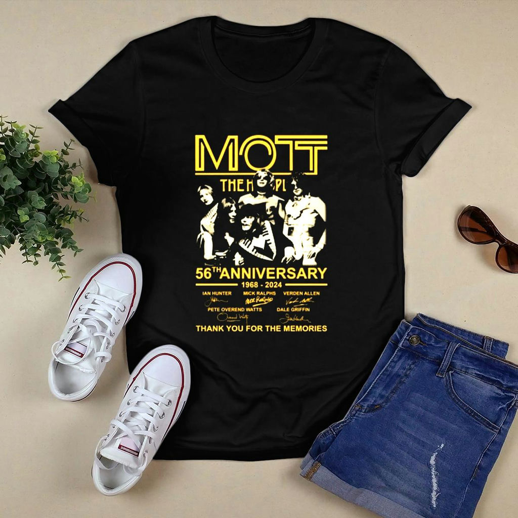 Mott The Hoople 56Th Anniversary 1968 2024 Thank You For The Memories Shirt, Premium Shirt
