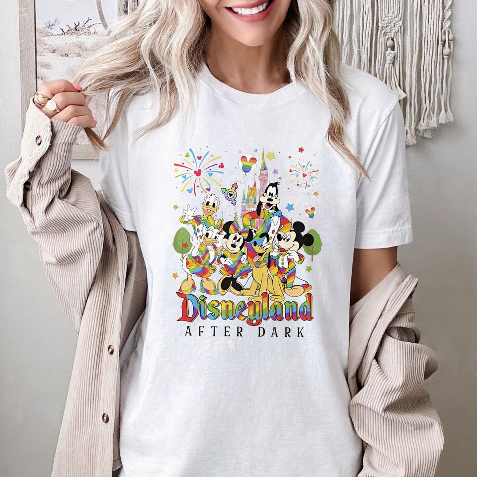 Mouse And Friends Lgbt Pride 2024 Shirt, Magic Kingdom Lgbtq Shirt, Gay Pride Shirt, Pride Month Shirt, Lgbt Support Tee