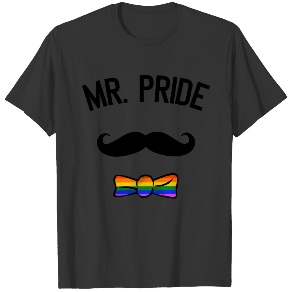 Mr Pride Lgbt Csd Gay Pride Mustache Rainbow T Shirts