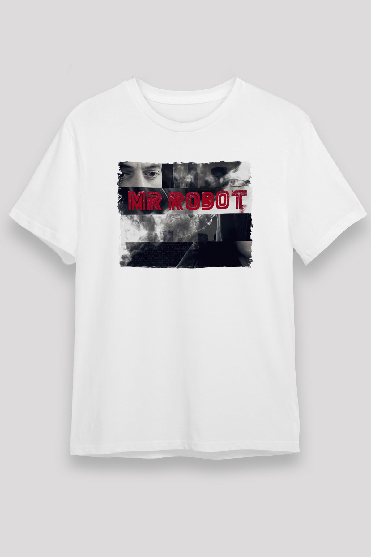 Mr. Robot White Unisex Graphic T-Shirt, Premium Shirt, Streetwear