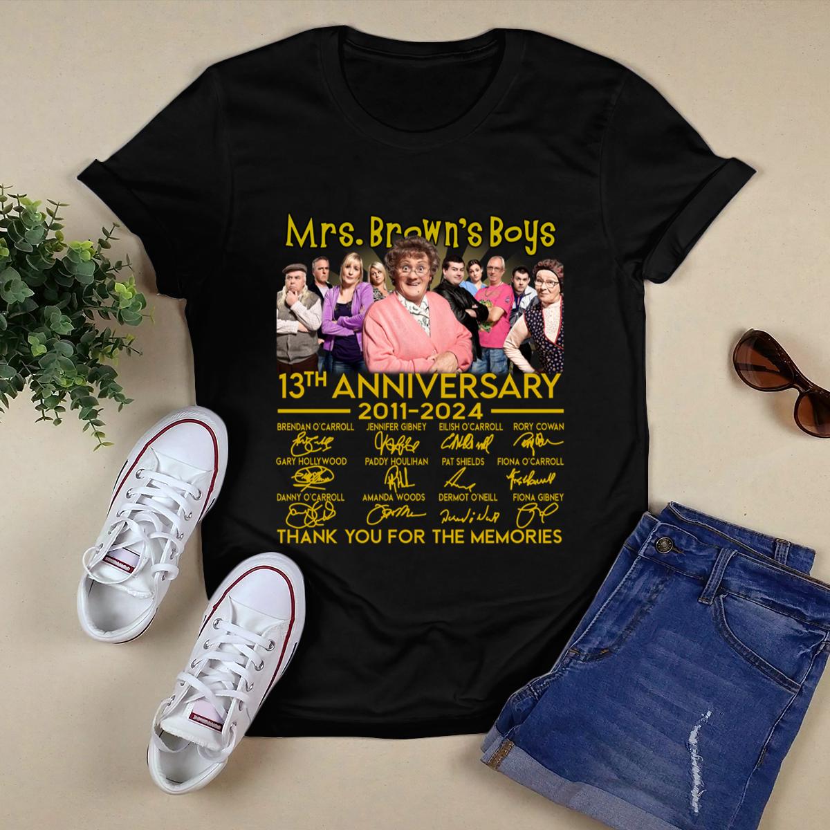 Mrs Brown Boys 13Th Anniversary 2011 2024 Shirt, Mrs Brown Boys Tour 2024 Shirt 