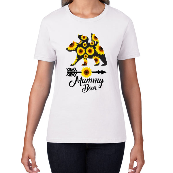 Mummy Bear Sunflower Women'S Mama Shirt, Mom Shirt, Mama Shirt, Mother's Day Shirt, Shirt For Mom