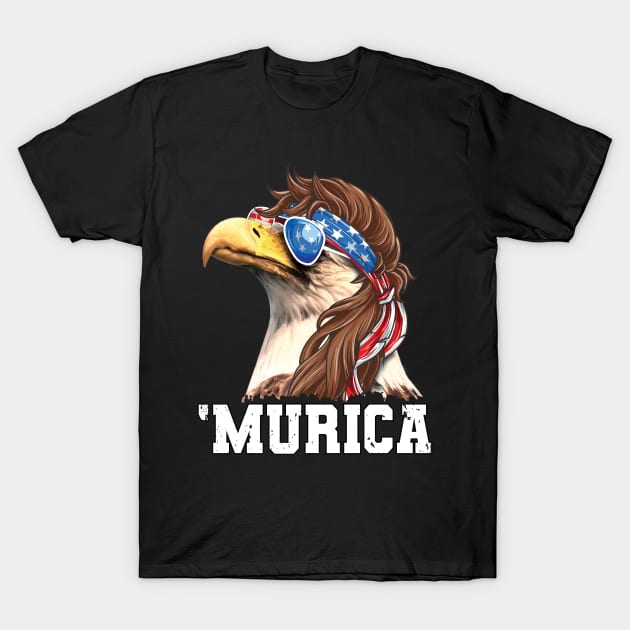 Murica Bald Eagle T-Shirt July 4Th Tshirt, July 4Th Tee, Independence Premium Shirt