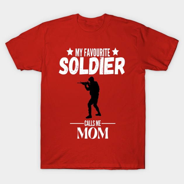 My Favorite Soldier Calls Me Mom T-Shirt July 4Th Tshirt, July 4Th Tee, Independence Premium Shirt