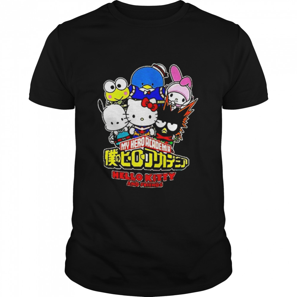 My Hero Academia With Hello Kitty And Friends Shirt, Premium Shirt