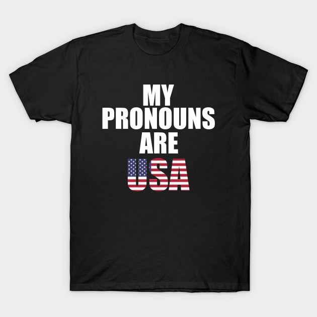 My Pronouns Are Usa 4Th Of July T-Shirt July 4Th Tshirt, July 4Th Tee, Independence Premium Shirt
