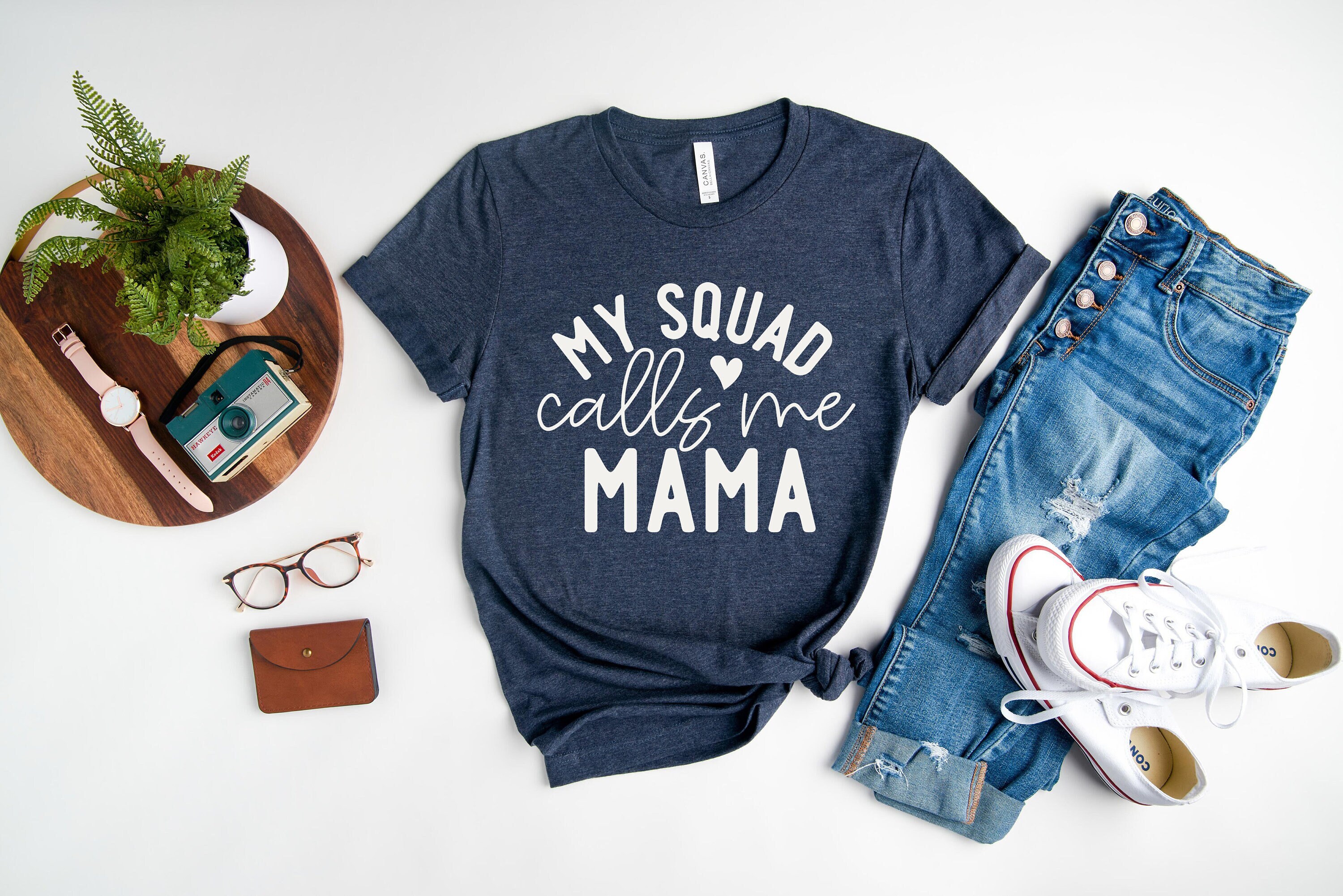 My Squad Calls Me Mama Shirt, Mom Shirt, Mama T- Shirt, Premium Shirt