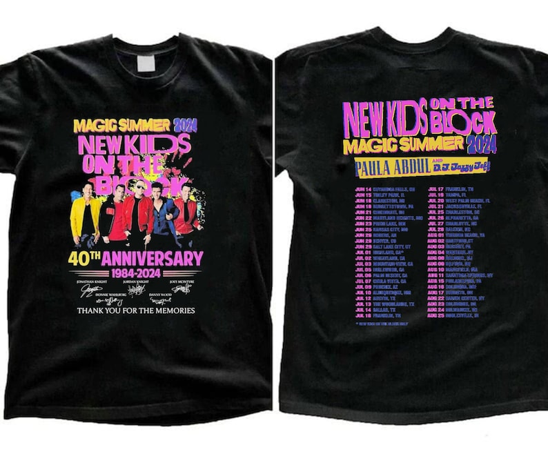 New Kids On The Block The Magic Summer Tour 2024 Shirt, Premium Shirt, Fan Shirt, Tour Shirt