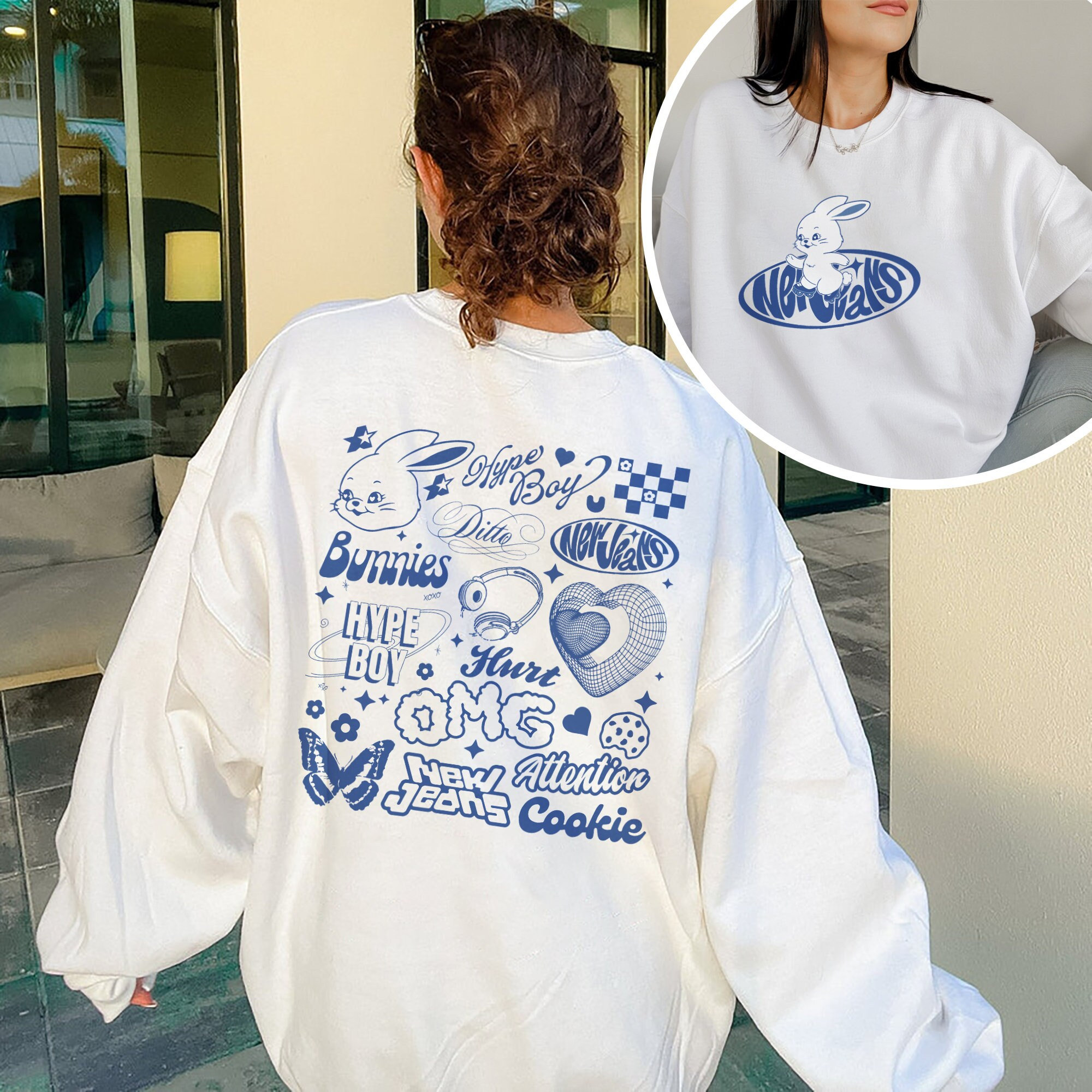 Newjeans Sweatshirt, Newjeans Tracklist Sweatshirt, Hype Boy Sweatshirt