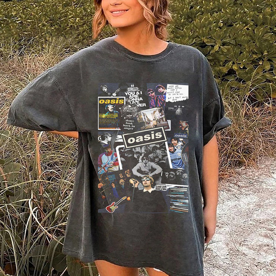 Oasis T Shirt Vintage, 90S Oasis T Shirt, Oasis Merch, Oasis Tour T Shirt