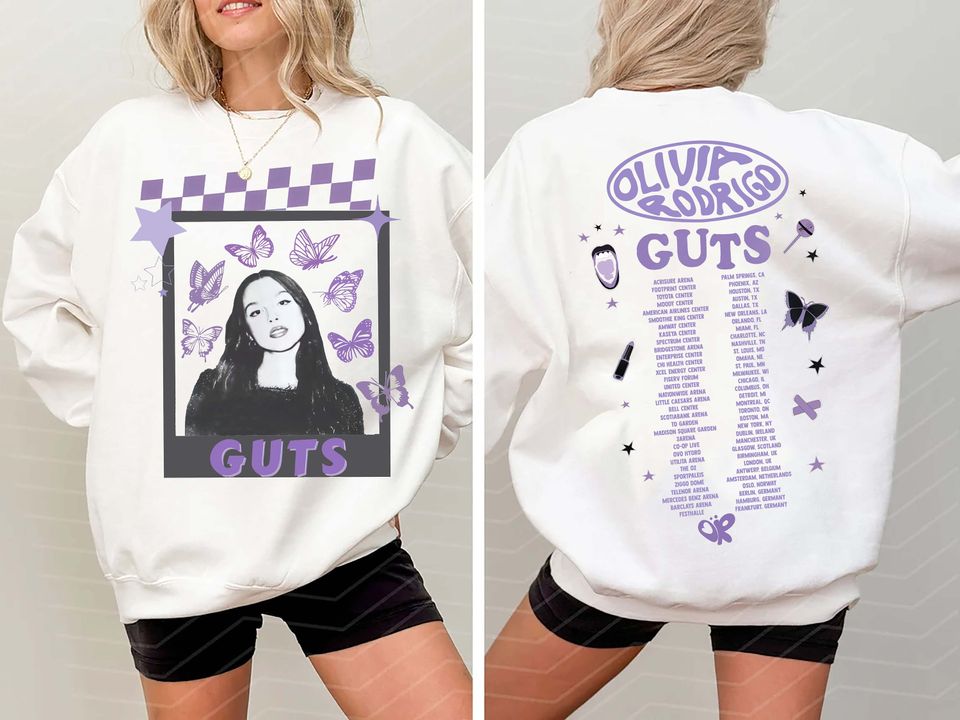 Olivia Rodrigo Guts Png, Olivia Rodrigo Guts Merch, Guts Tour 2024 , Guts World Tour 2024 Png, Olivia Rodrigo Album Guts