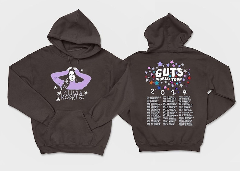 Olivia Rodrigo Guts Tour 2024, Olivia Rodrigo Guts Hoodie, Guts World Tour 2024 Hoodie