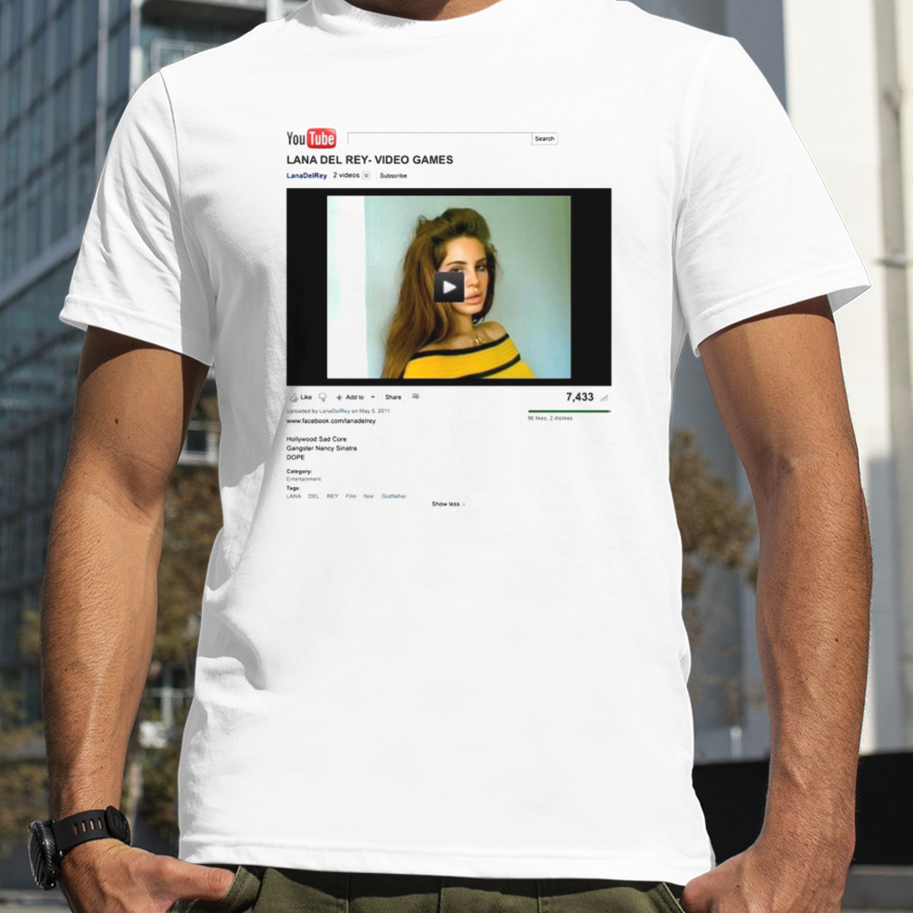 Original Lana Del Rey Video Games Youtube T-Shirt, Premium Shirt