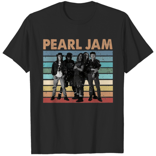 Pearl Jam Tour Retro Graphic T-Shirt, Premium Shirt, Classic Style T-Shirts