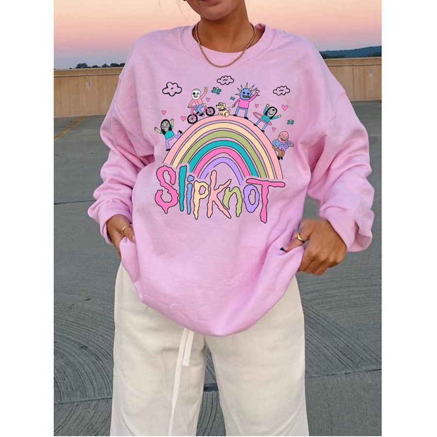 Rainbow Slipknot Crazy Party Sweatshirt, Slipknot Sweatshirt