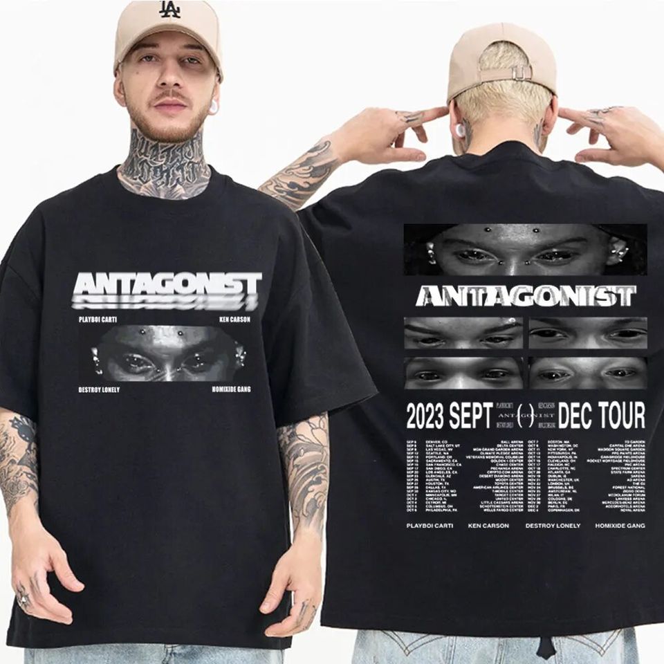 Rapper Playboi Carti Antagonist Concert Tour T Shirt
