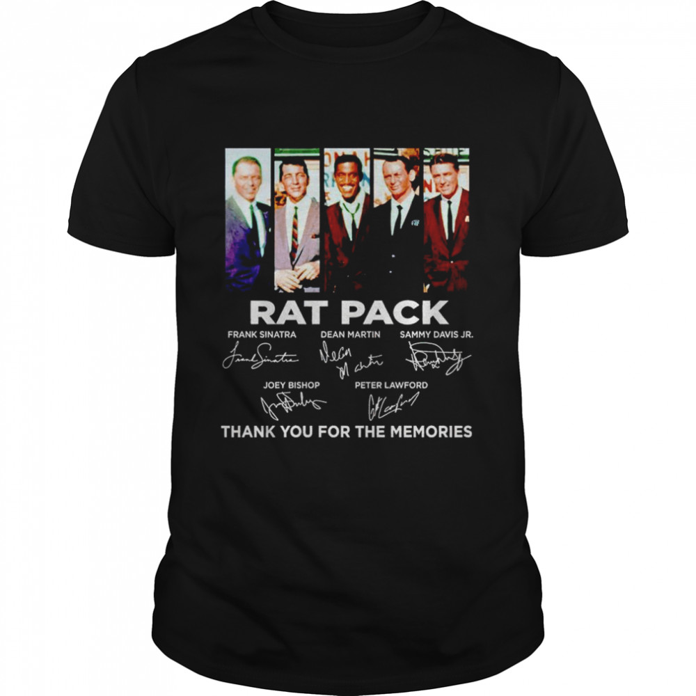 Rat Pack Signatures Thank You For The Memories Shirt, Premium Shirt