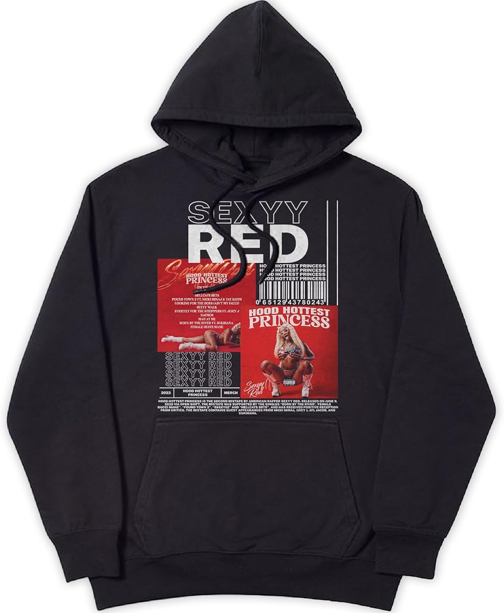 New Sexy Red Unisex Hoodie, Sexyy Red Rapper Merch