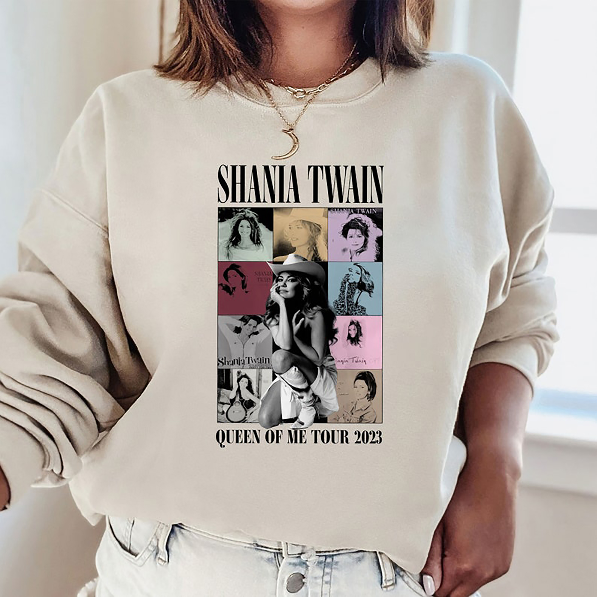 Shania Twain 90S Sweatshirt, Shania Twain Vintage Sweatshirt, Retro Shania Twain Sweatshirt