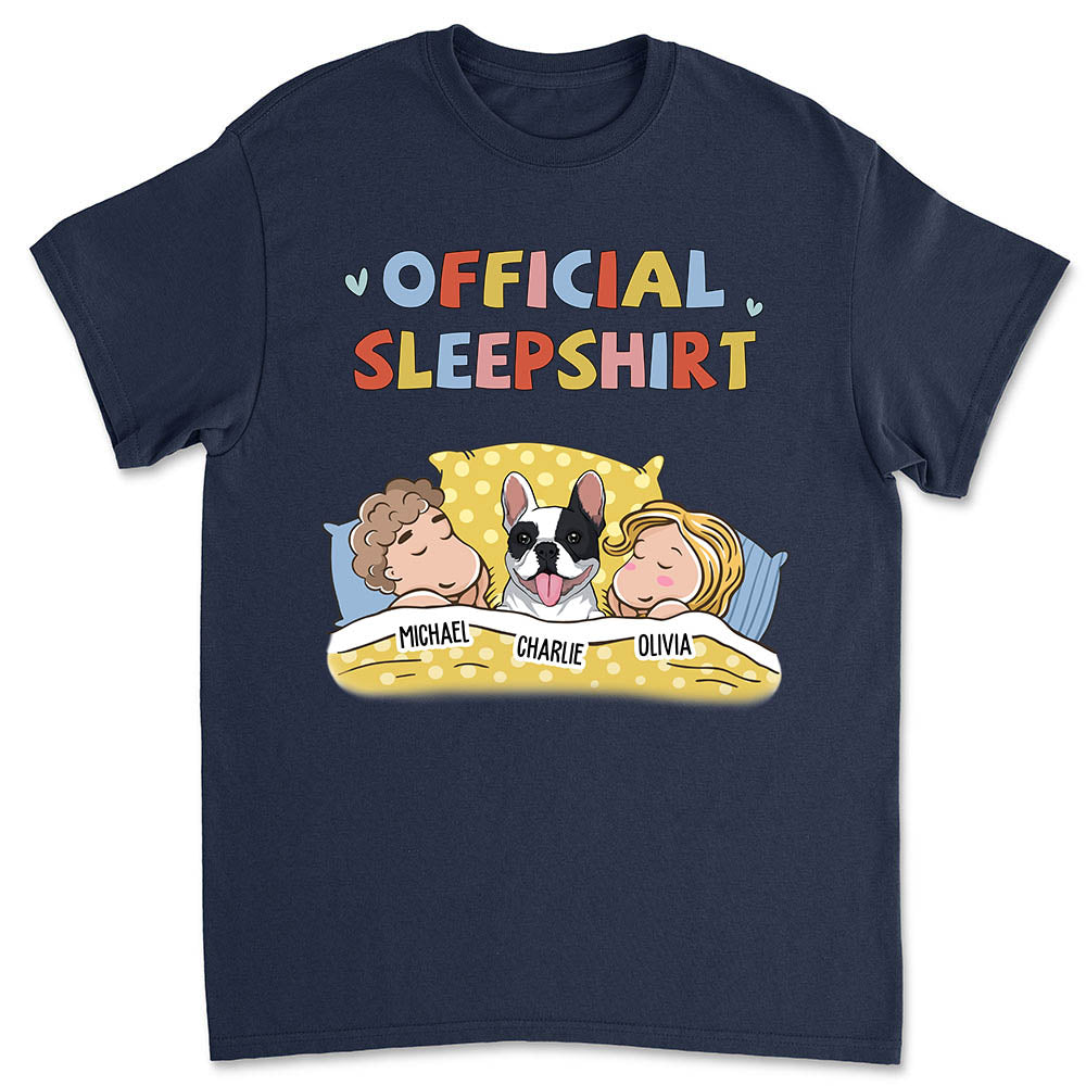 Sleeping Pet Sleepshirt Couple T-Shirts