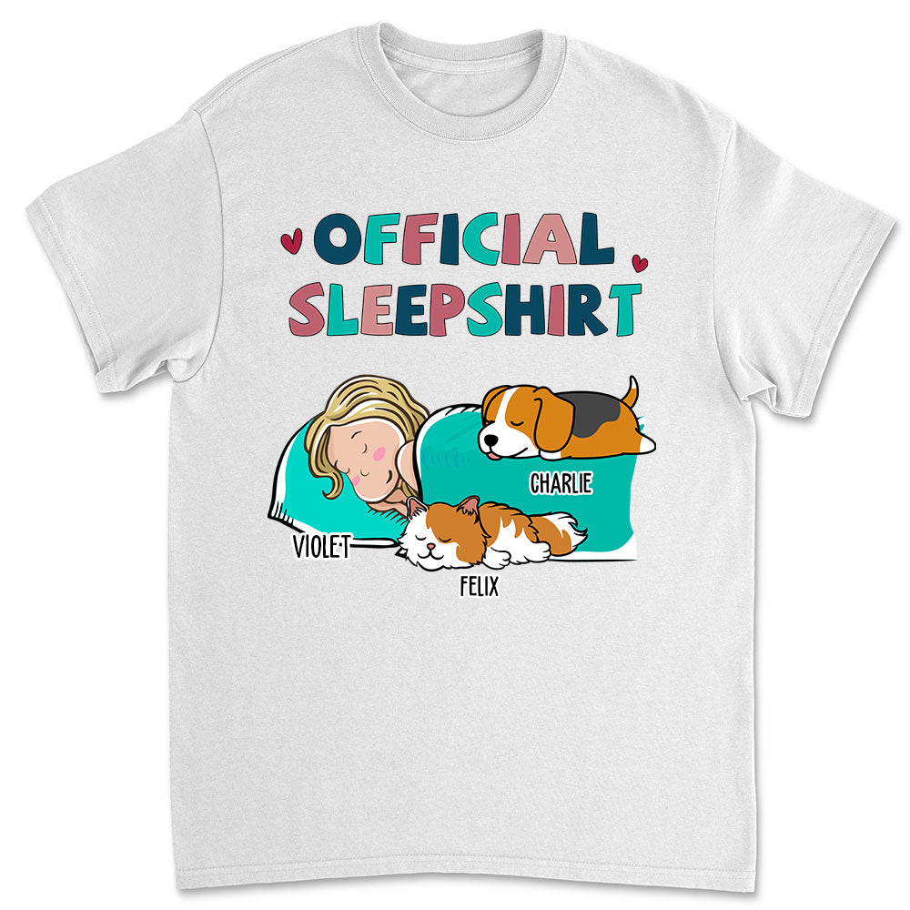 Sleeping Pet Sleepshirt T-Shirts