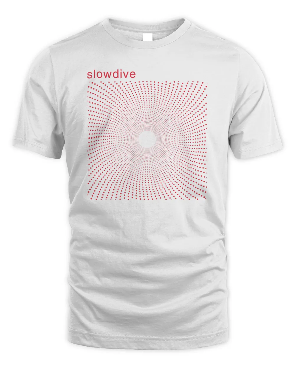 New Slowdive Tour 2024 Merch Natural Red Square T-Shirt