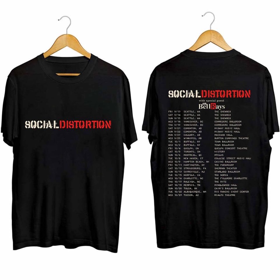 Social Distortion 2024 Fall Tour Shirt, Social Distortion Band Fan Shirt