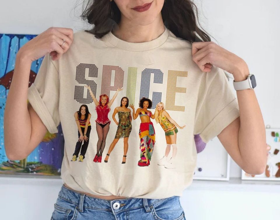 Spice Girls Shirt, Vintage 90S Tee, Spice Girls Gift, Spice Girls Shirt