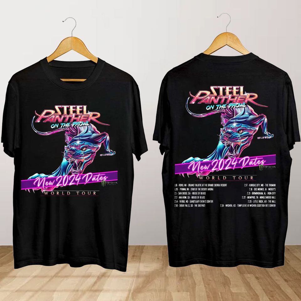 Steel Panther On The Prowl World Tour T Shirt