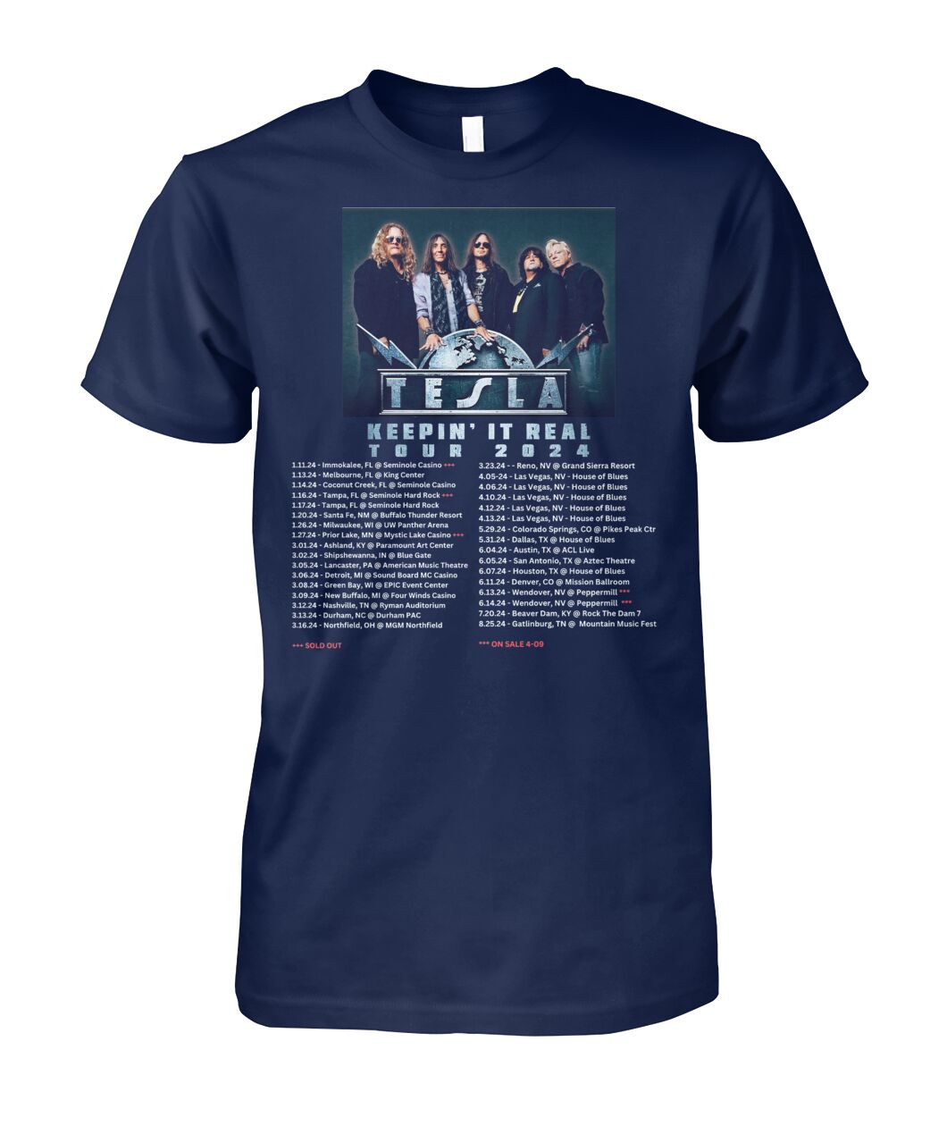Tesla Keepin It Real Tour 2024 Shirt, Premium Shirt