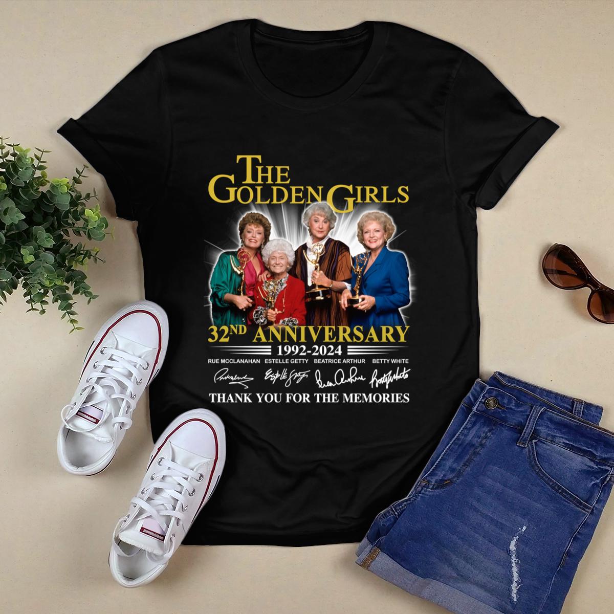The Golden Girls 32Nd Anniversary 1992 2024 Thank You For The Memories Shirt,Tour 2024 Shirt 
