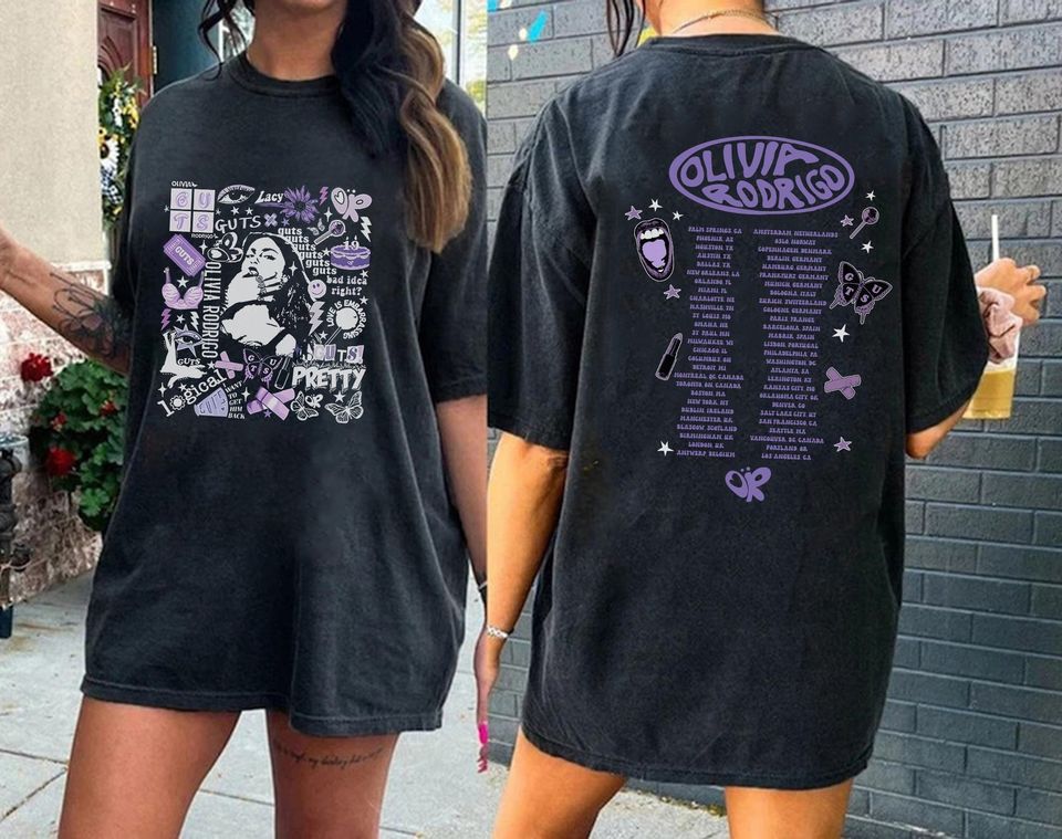 The Guts World Tour 2024 Shirt - Olivia Rodrigo Shirt