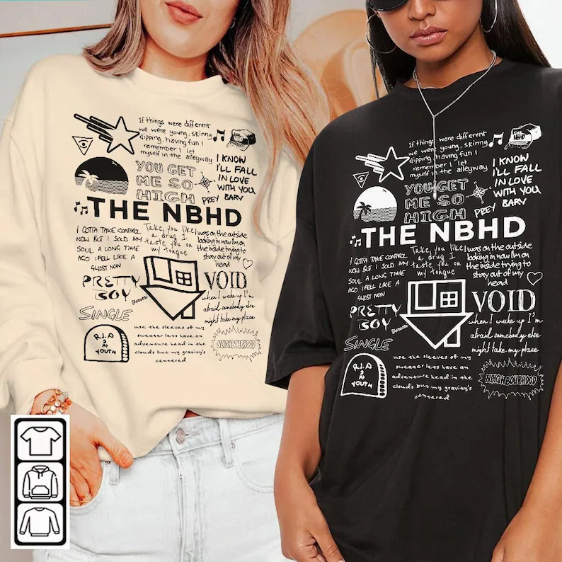 The Nbhd Lyric Album Song Sketch Shirt, Premium Shirt, Album Music Shirt