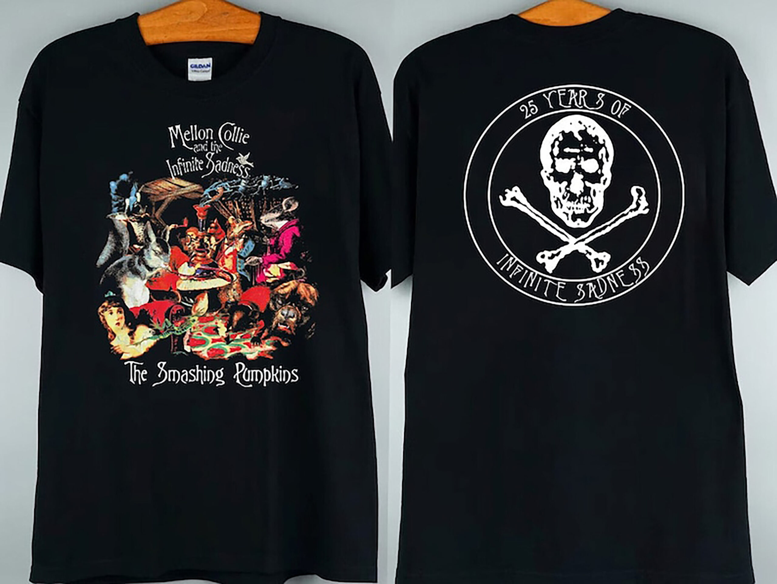 The Smashing Pumpkins Tshirt, Mellon Jumble Skull Tour 1995 Tshirt