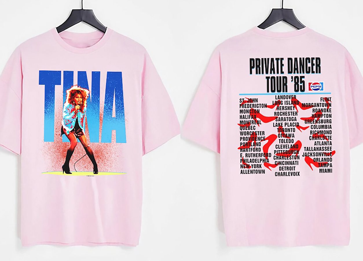 Tina Turner Private Dancer Tour 1985 T-Shirt, Tina Turner Tour 85 Shirt