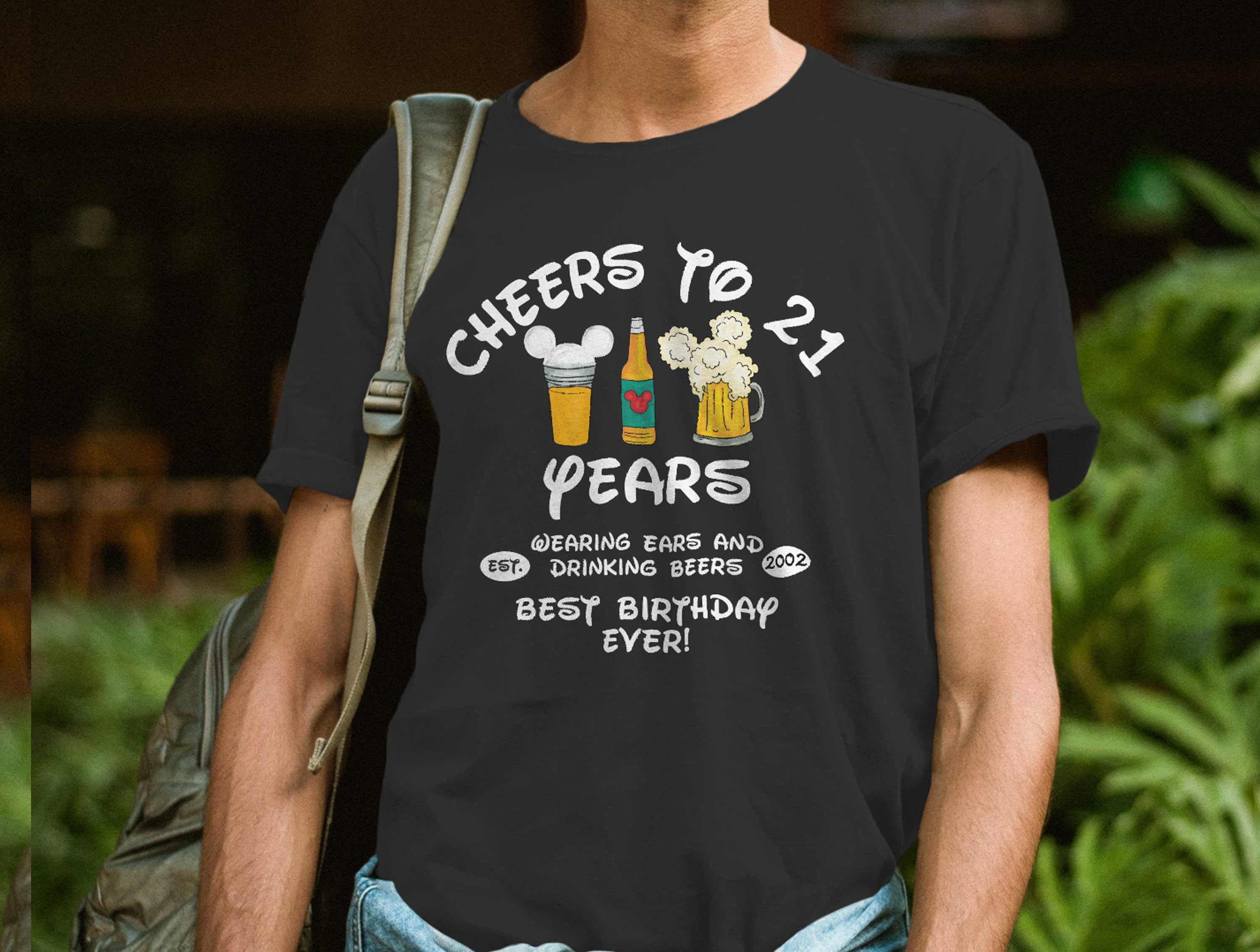 Twenty First Birthday Shirt, 21 Beer Bday Shirt, Mouse Ears Bday, Disney Tshirt