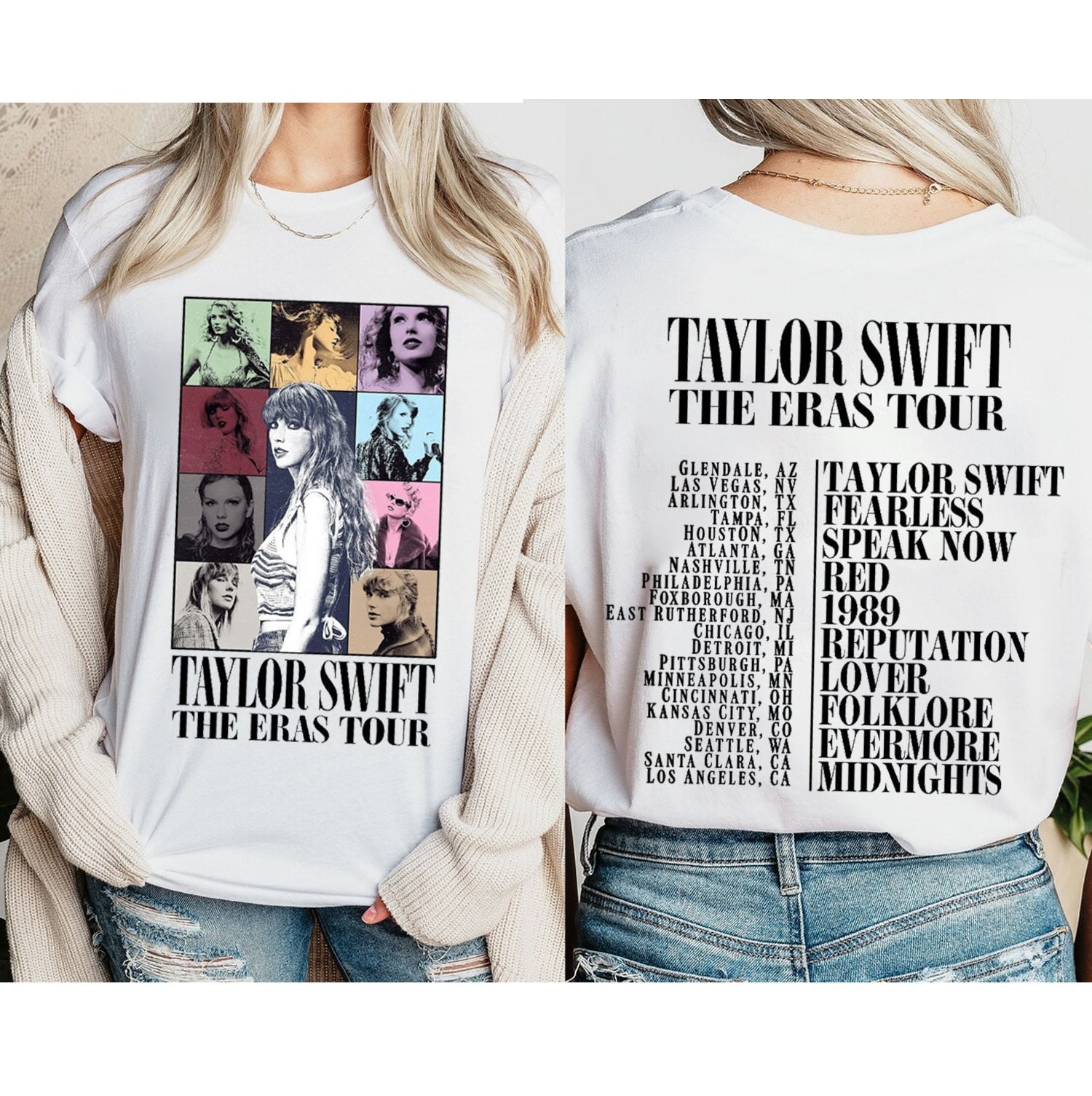 Two Sided The Eras Tour Concert Shirt, Eras Tour Movie Shirt, Taylor Swift Shirt