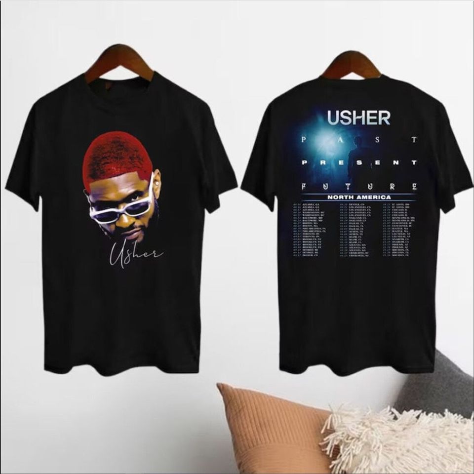 Usher Past Present Future Tour 2024 Shirt, Usher Concert 2024
