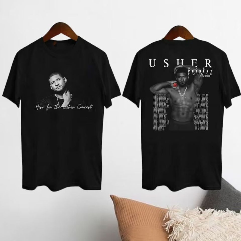 Usher Tour 2024 Past Present Future Shirt, Usher 2024 Concert Tee