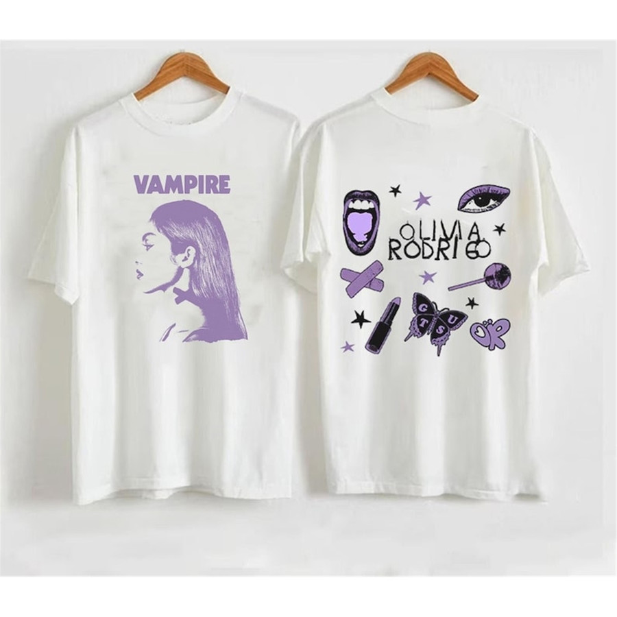 Vampire Tshirt, Red Shirt, Vampire Red Shirt, Olivia Rodrigo Shirt, Premium Shirt