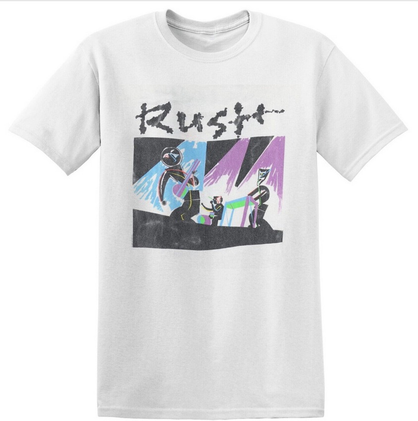 Vintage 1989 Rush Show Of Hands Tour Concert Rock Band Music T-Shirt 