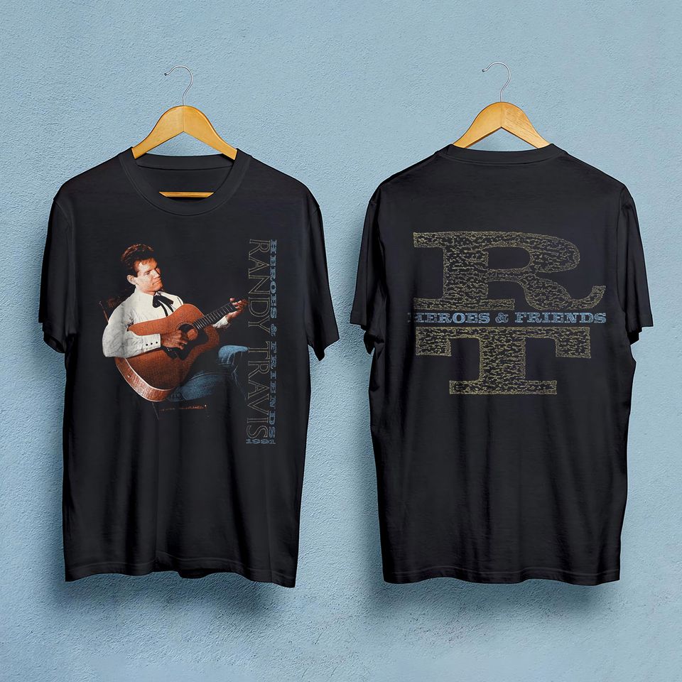 Vintage 1991 Randy Travis Heroes & Friends Tour Shirt