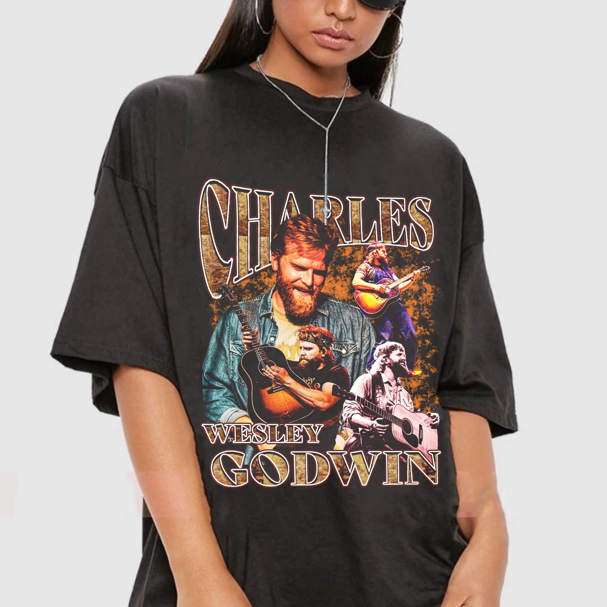 Vintage Charles Wesley Godwin Shirt, Fan Shirt, Classic Style Shirt