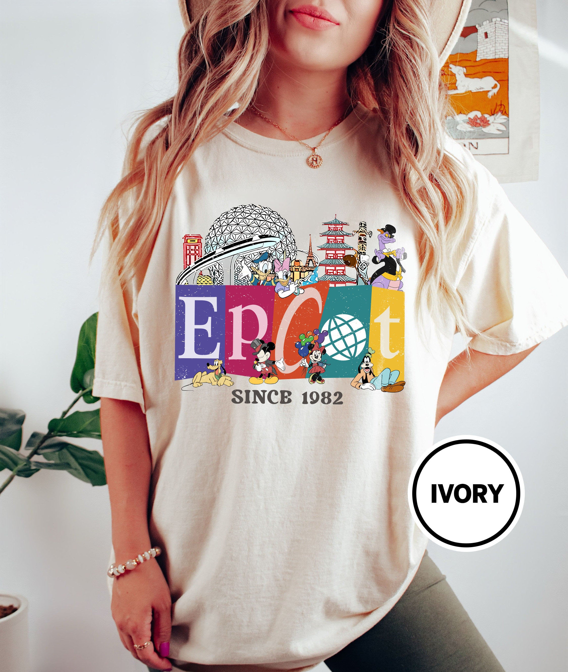 Vintage Disney Epcot Since 1982 Comfort Colors Shirt, Disneyland Tee, Disney Tshirt