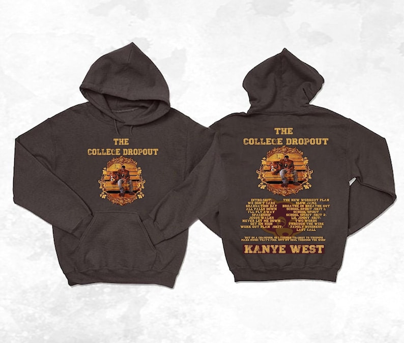 Vintage Kanye West College Dropout Hoodie, Reaper Kanye West Tour Shirt, Kanye West Hoodie