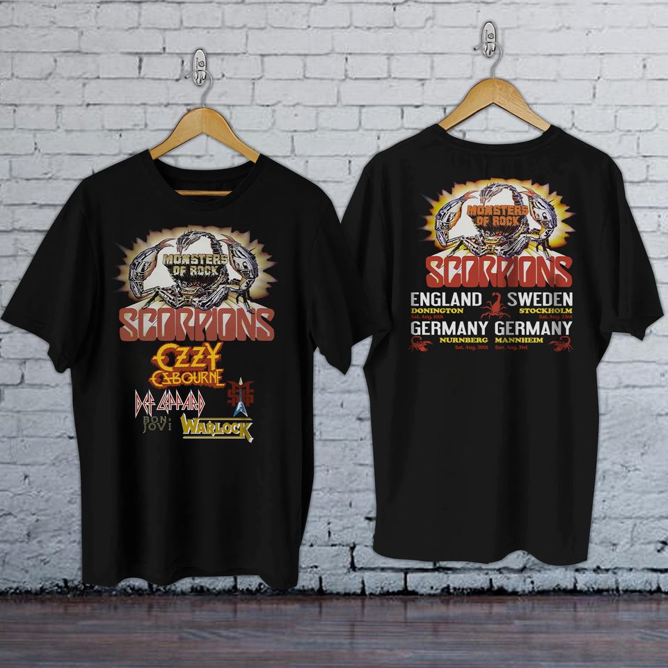 Vintage Monsters Of Rock T-Shirt (S) 1986 Rare Scorpions