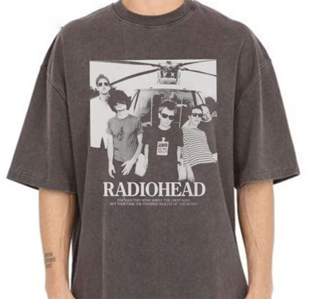 Vintage Radiohead Shirt, Radiohead Vintage Retro Concert T-Shirt For Men, 90S Band T-Shirt