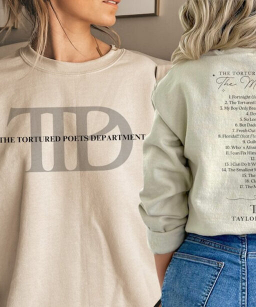 Vintage Taylor Swift The Tortured Poets Departmen Sweatshirt Ttpd Merch Gift For Swiftie Sweatshirt